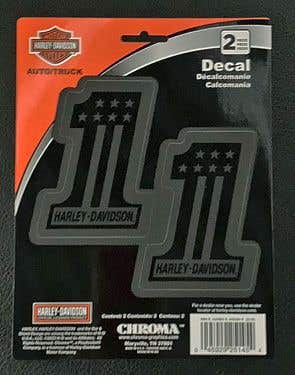 HARLEY-DAVIDSON #1 STARS & BARS TONE-ON-TONE DECALS