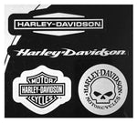 HARLEY-DAVIDSON 4-PIECE REFLECTIVE LOGOS - 4 PACK - 6 X 8 IN DECALS
