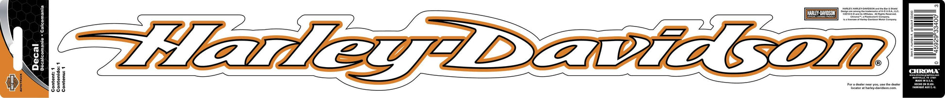 HARLEY-DAVIDSON TEXT 2.5 X 26 CUT TO SHAPE DECAL