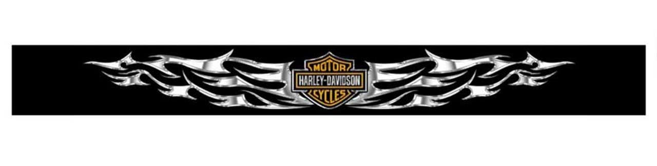 HARLEY-DAVIDSON BAR & SHIELD WITH BLADES ADHESIVE WINDSHIELD STICKER