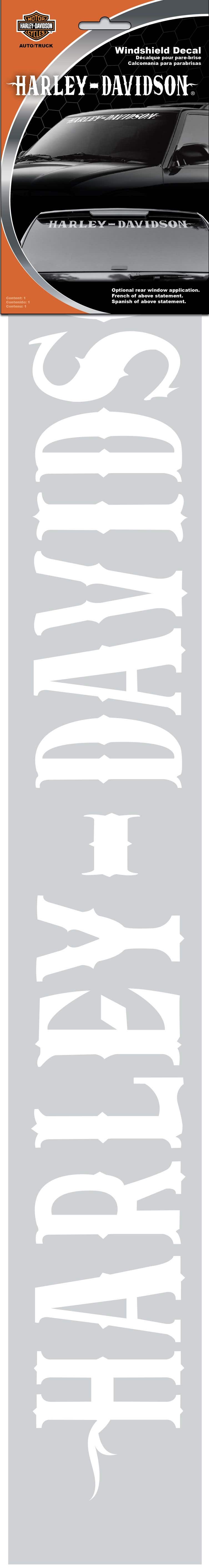 HARLEY-DAVIDSON WINDSHIELD DECAL