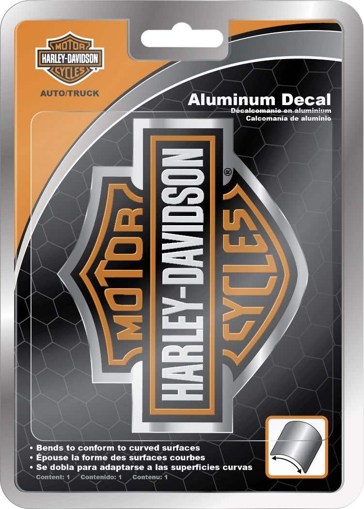 HARLEY-DAVIDSON BAR & SHIELD LOGO BENDABLE ALUMINUM DECAL