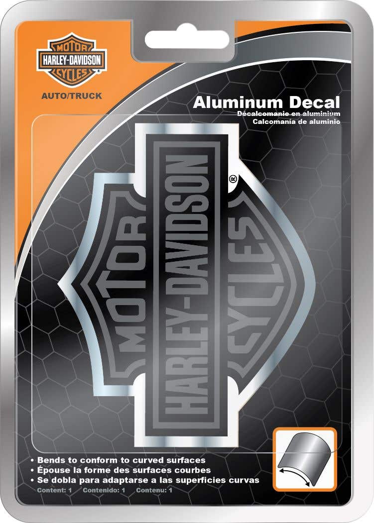 HARLEY-DAVIDSON BAR & SHIELD LOGO BENDABLE ALUMINUM DECAL