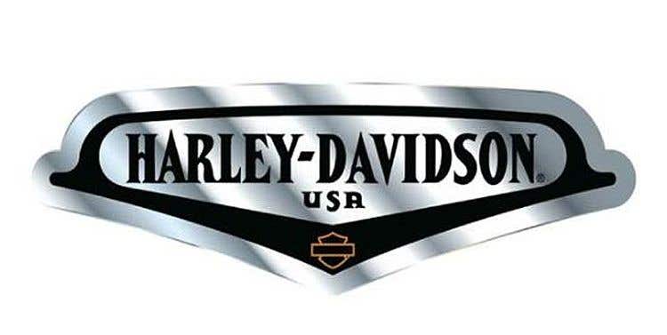 HARLEY-DAVIDSON V-TANK ALUMINUM EMBLEM