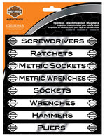HARLEY-DAVIDSON MAGNETIX TOOLBOX IDENTIFICATION MAGNETS 16 PACK