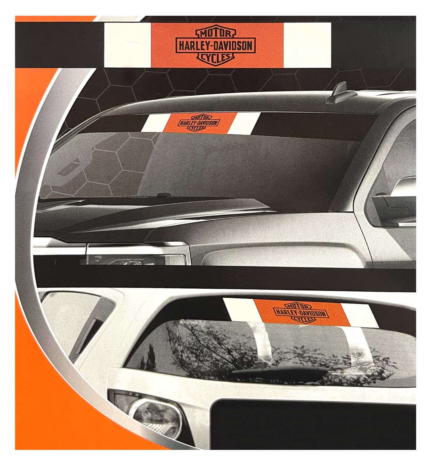 HARLEY-DAVIDSON VINTAGE TRADEMARK WINDSHIELD DECAL