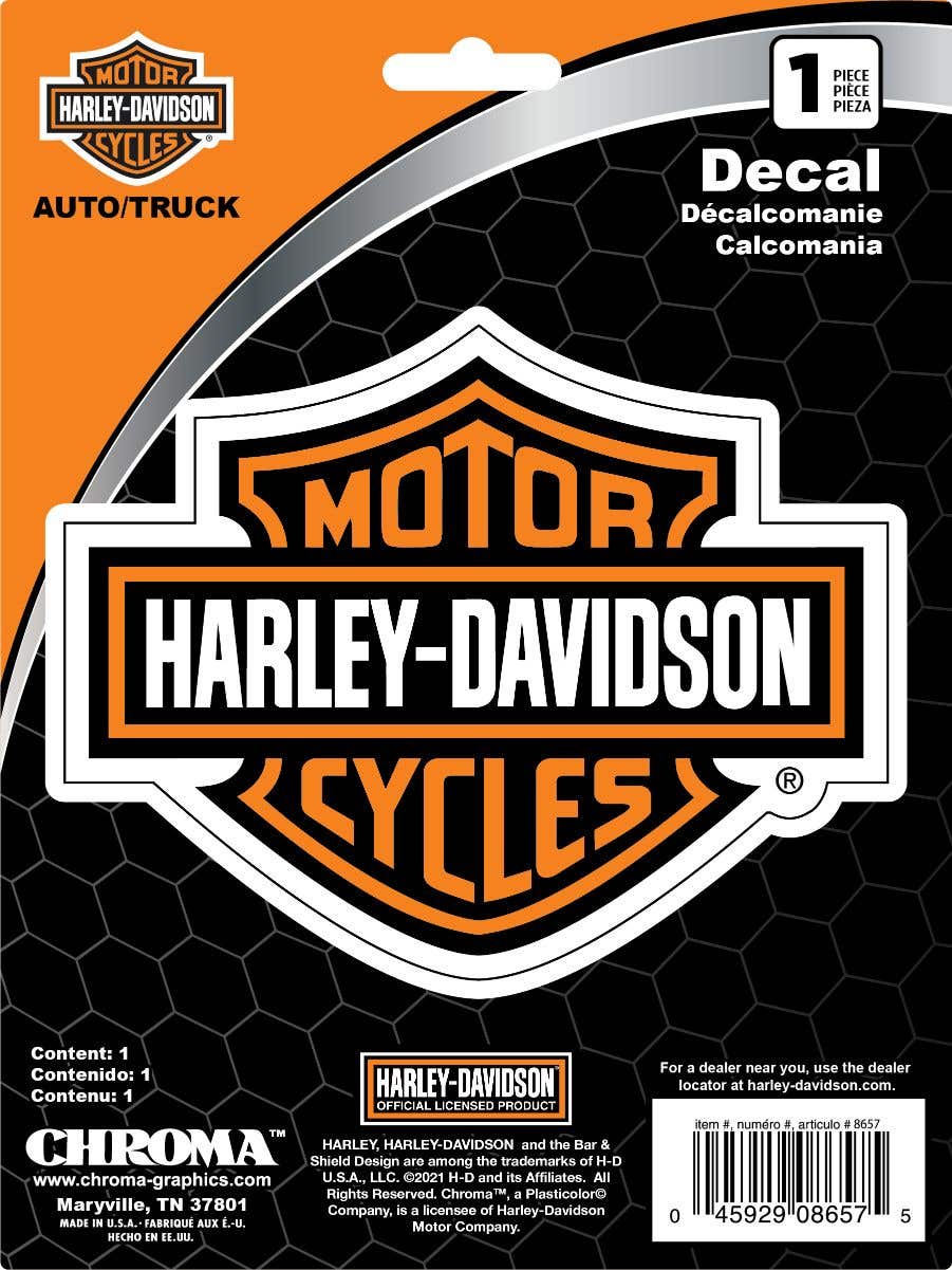 HARLEY-DAVIDSON B&S 6 X 8 DECAL