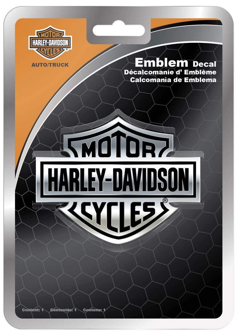 HARLEY-DAVIDSON B&S BADGE DECAL