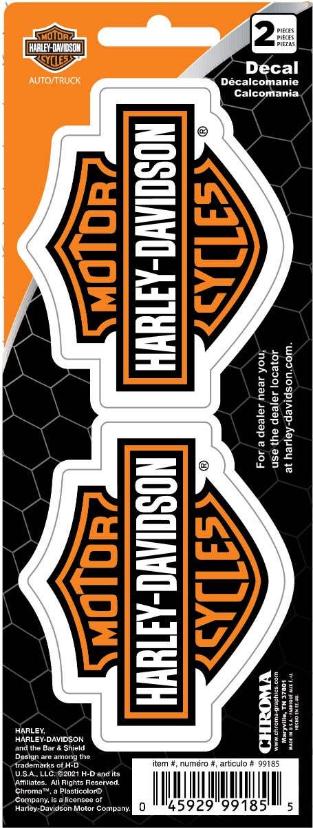 HARLEY-DAVIDSON SMALL B&S 3 X 8 DECAL