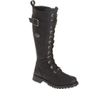 HARLEY-DAVIDSON WOMENS SAVANNAH LEATHER BOOTS