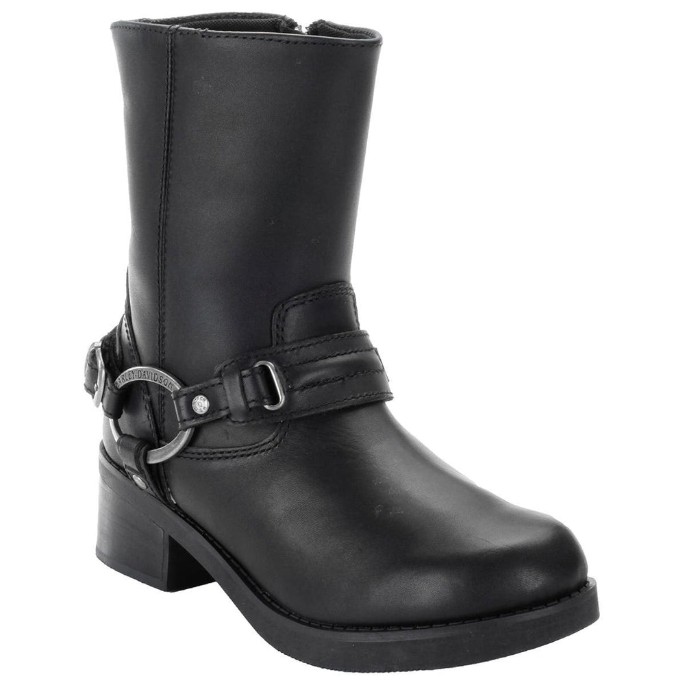 HARLEY-DAVIDSON WOMENS CHRISTA LEATHER BOOTS