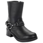 HARLEY-DAVIDSON WOMENS CHRISTA LEATHER BOOTS