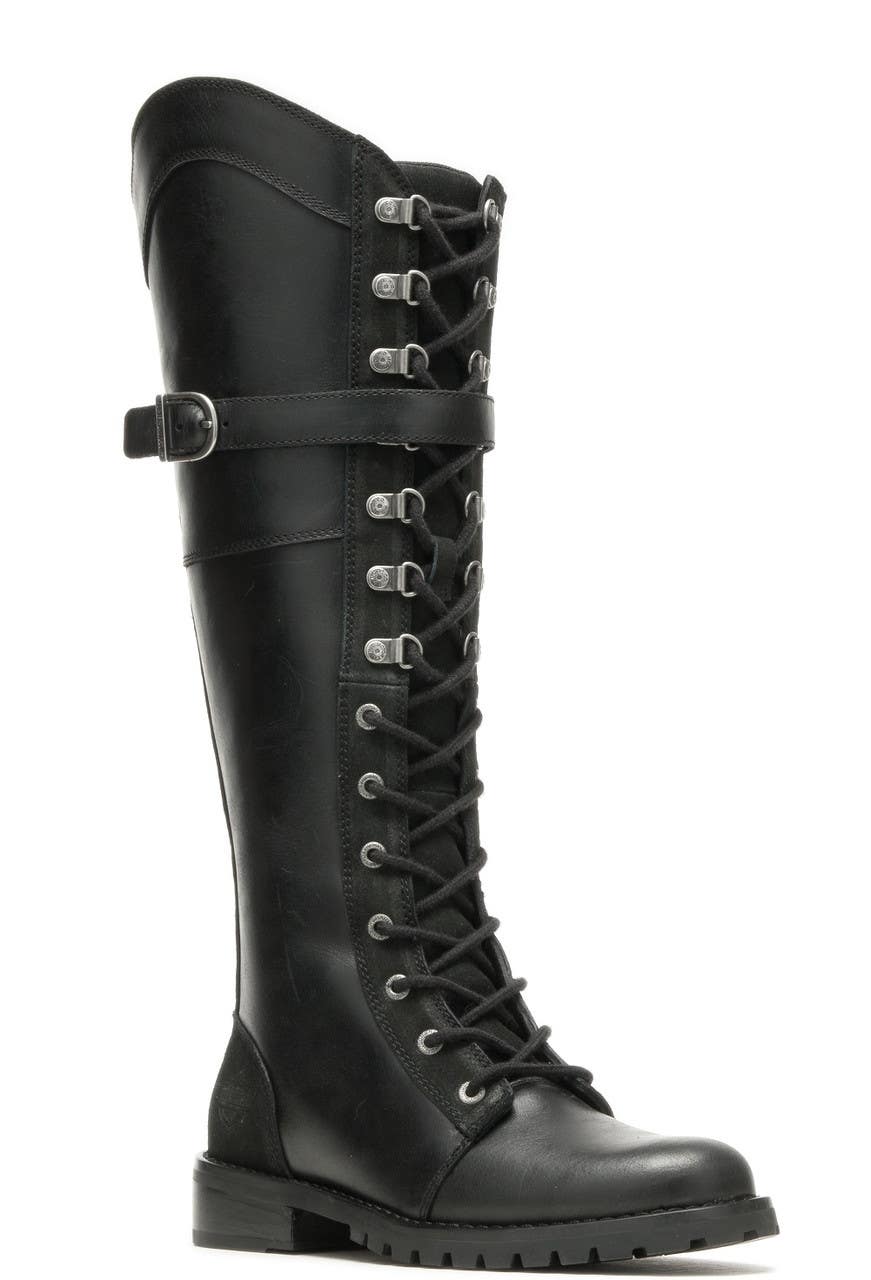 HARLEY-DAVIDSON WOMENS BRADNER LACE-UP BOOTS