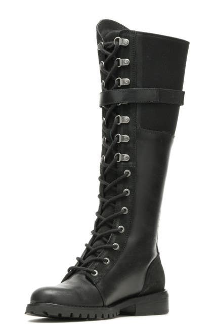 HARLEY-DAVIDSON WOMENS BRADNER LACE-UP BOOTS