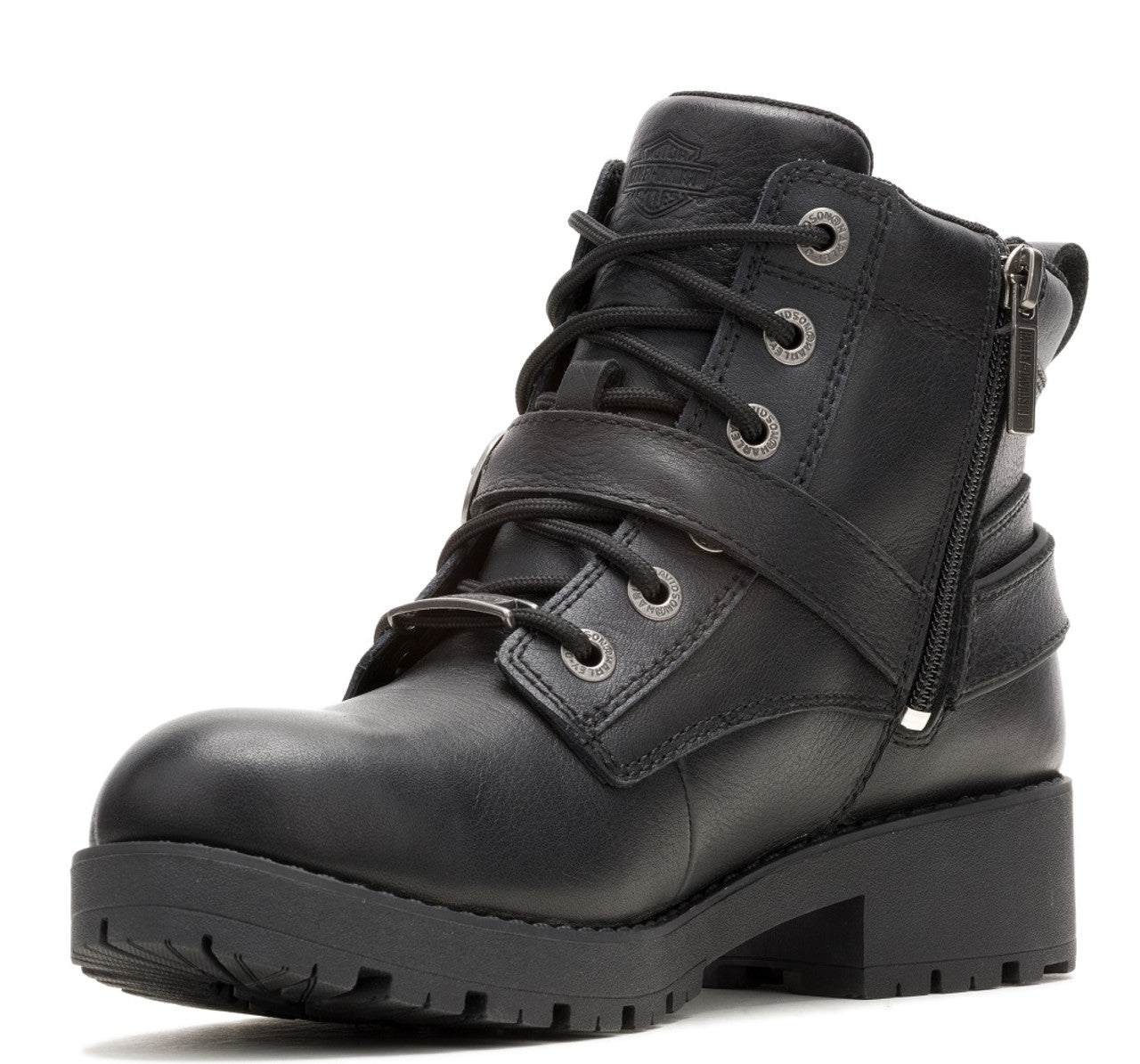 HARLEY-DAVIDSON WOMENS KELLEY HARNESS RIDE WATERPROOF BOOTS