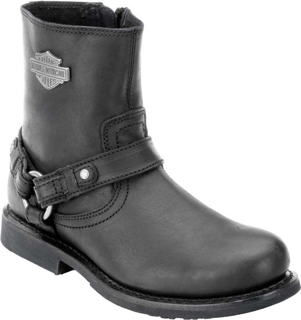 Harley-Davidson Men’s Scout Harness Motorcycle Boots – Black Leather