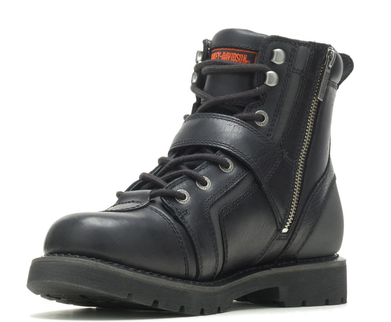 HARLEY-DAVIDSON MENS BRAKE BUCKLE FLASH 6-INCH MOTORCYCLE BOOTS