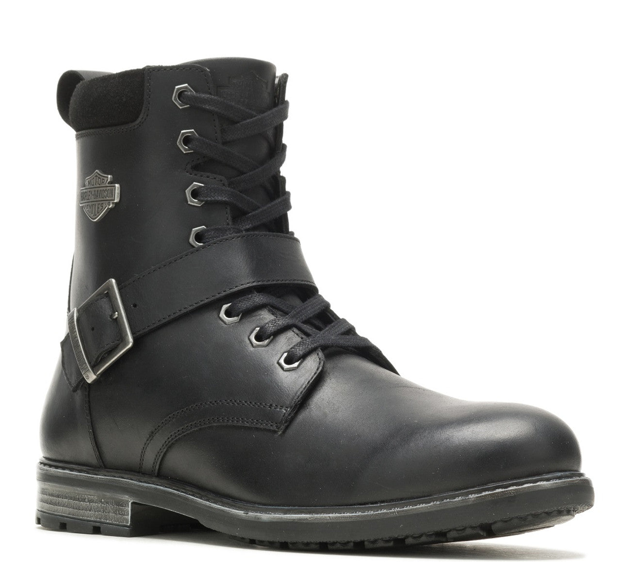 HARLEY-DAVIDSON MENS HICKLYN STRAP RIDING BOOTS