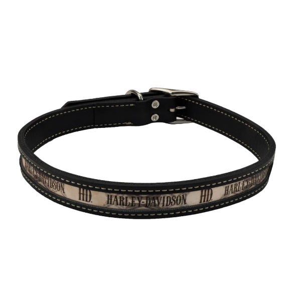 HARLEY-DAVIDSON LEATHER WINDOW DOG COLLAR VINTAGE GARAGE
