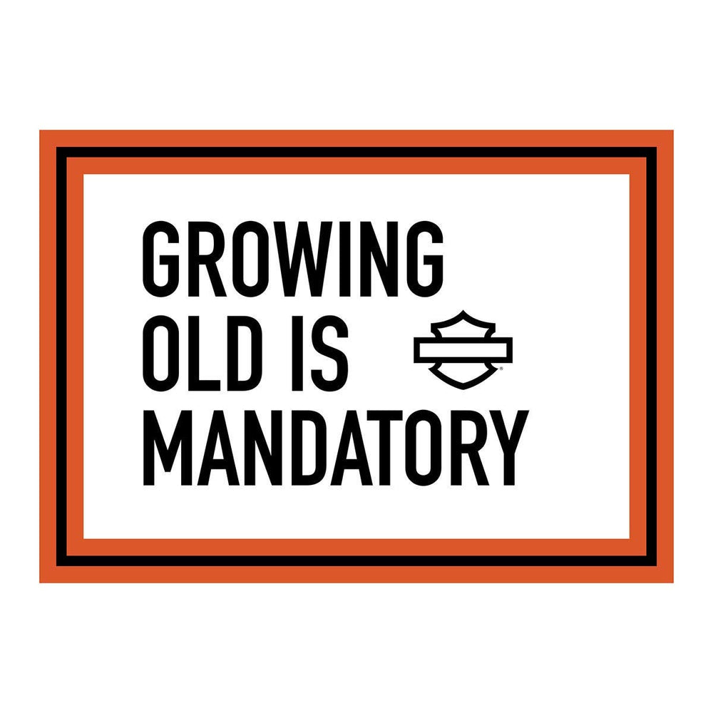 HARLEY-DAVIDSON GROWING OLD - BIRTHDAY CARD