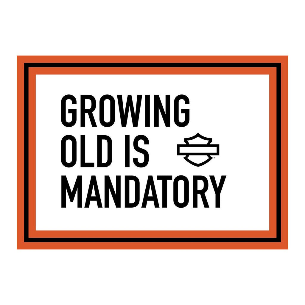 HARLEY-DAVIDSON GROWING OLD - BIRTHDAY CARD