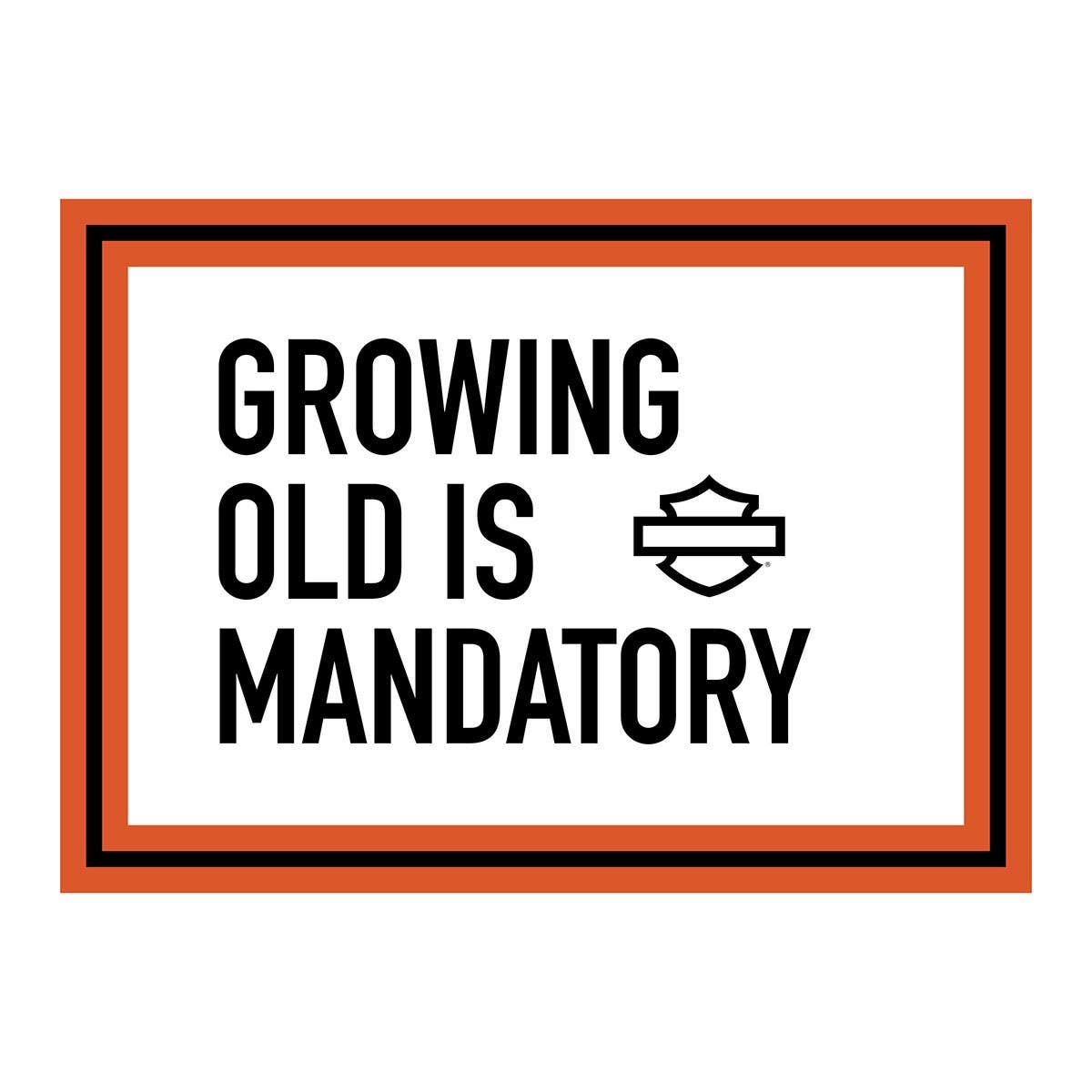 HARLEY-DAVIDSON GROWING OLD - BIRTHDAY CARD