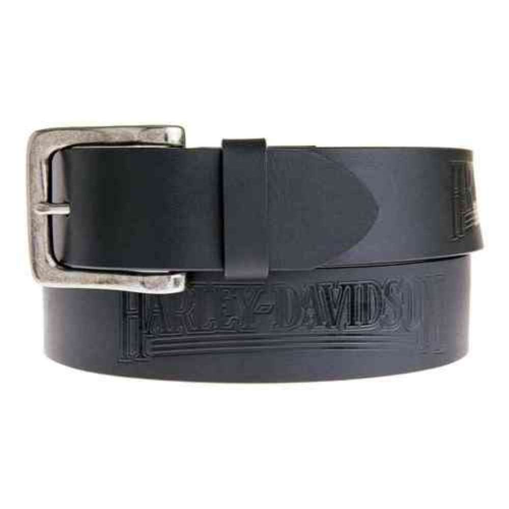 HARLEY-DAVIDSON MENS EMBOSSED SHOT CALLER BELT