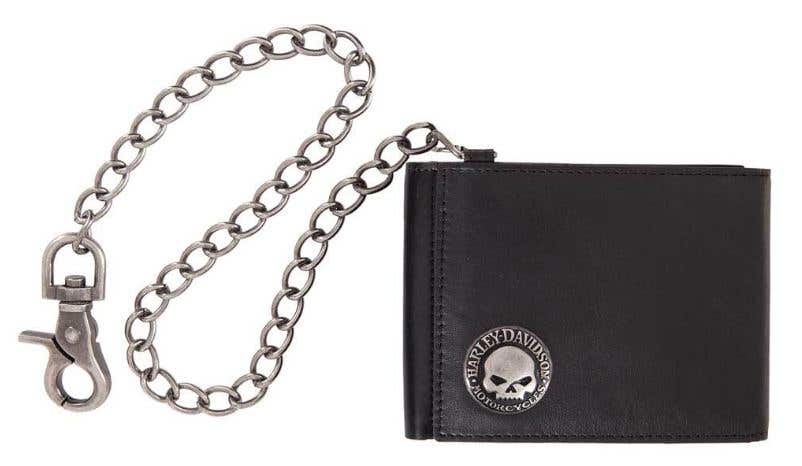HARLEY-DAVIDSON MENS GENUINE LEATHERCONCHO RFID WALLET