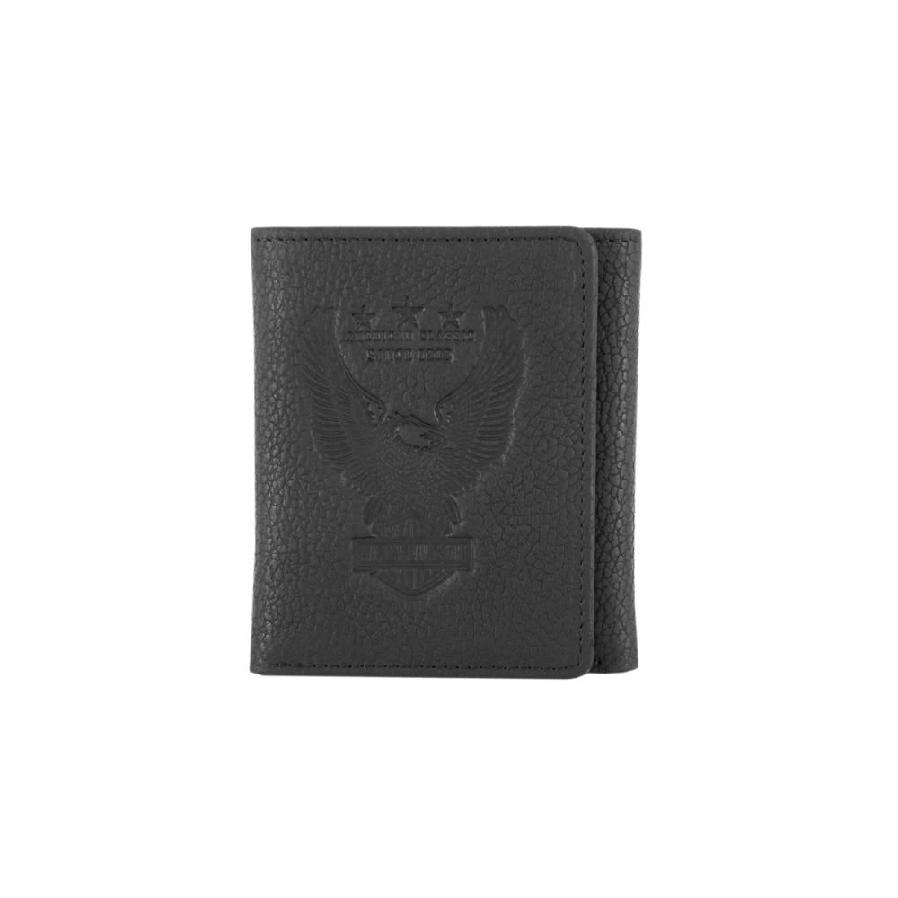 HARLEY-DAVIDSON MENS LIBERTY EAGLE TRI FOLD WALLET