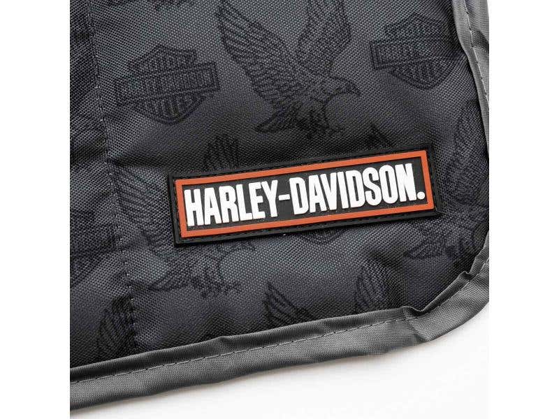 HARLEY-DAVIDSON REPEAT B&S EAGLE PET TRAVEL BED - MED/LG