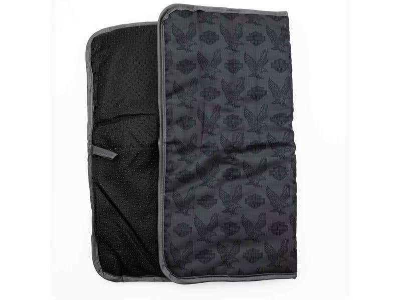 HARLEY-DAVIDSON REPEAT B&S EAGLE PET TRAVEL BED - MED/LG
