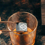 HARLEY-DAVIDSON OPEN BAR & SHIELD STONE ICE CUBE TRAVEL SET