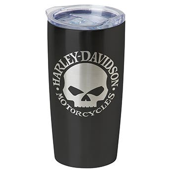 HARLEY-DAVIDSON SKULL TRAVEL MUG