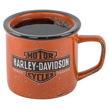 HARLEY-DAVIDSON TRADEMARK LOGO CAMPFIRE MUG