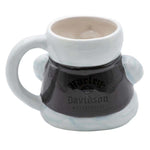 HARLEY-DAVIDSON H-D BIKER SNOWMAN SCUPLTED MUG