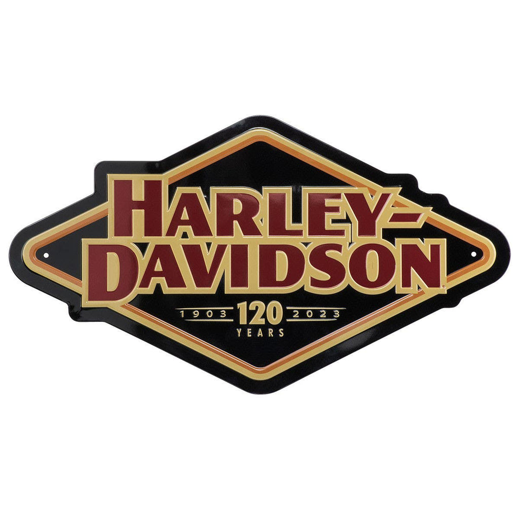 HARLEY-DAVIDSON 120TH ANNIVERSARY TIN SIGN