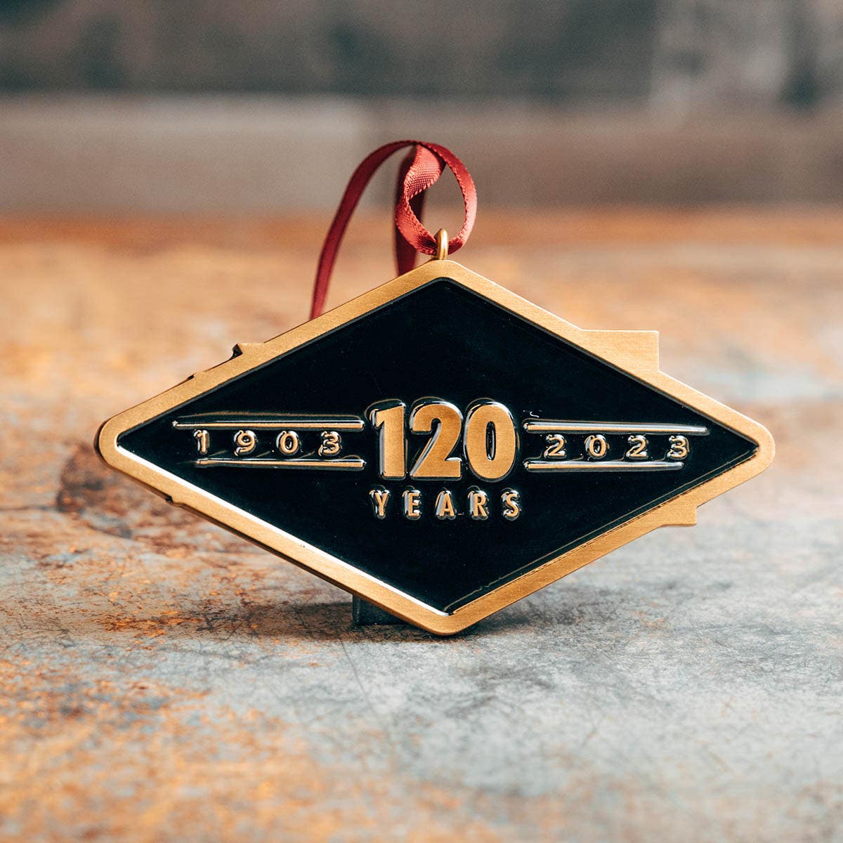 HARLEY-DAVIDSON 120TH ANNIVERSARY METAL ORNAMENT