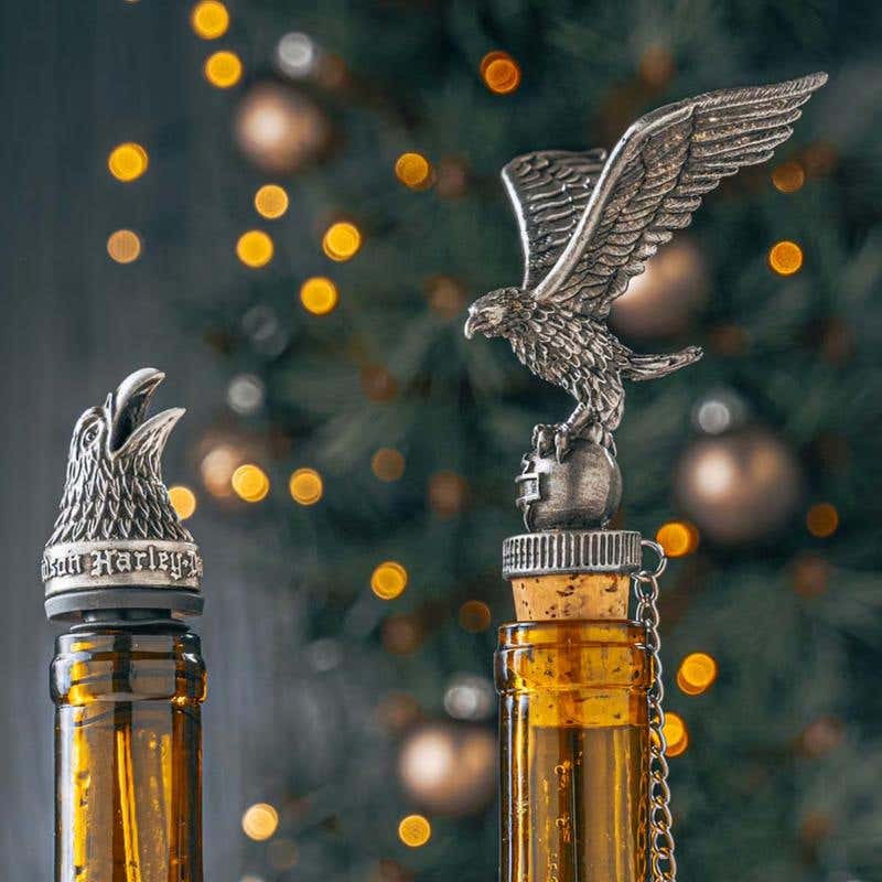 HARLEY-DAVIDSON H-D EAGLE BOTTLE STOPPER/POURER SET
