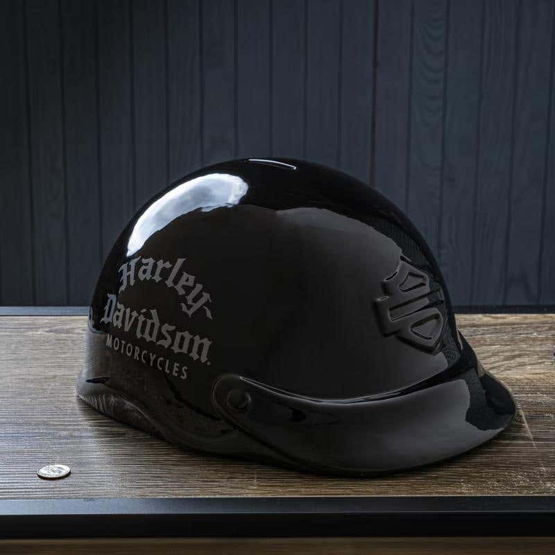 HARLEY-DAVIDSON H-D OLD ENGLISH HELMET BANK