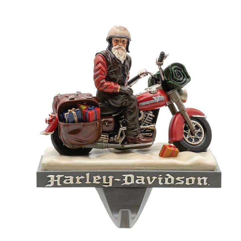 HARLEY-DAVIDSON H-D BIKER SANTA STOCKING HOLDER