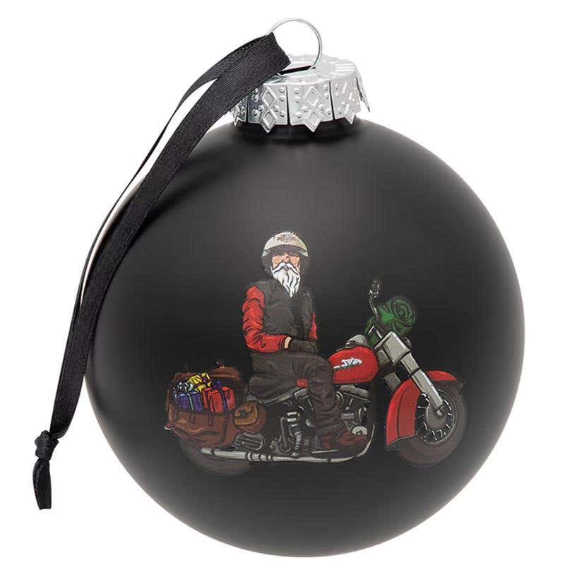 HARLEY-DAVIDSON H-D 2024 BIKER SANTA BALL ORNAMENT
