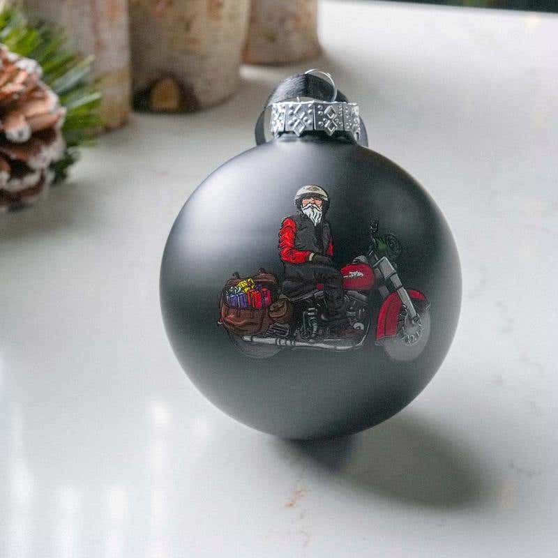 HARLEY-DAVIDSON H-D 2024 BIKER SANTA BALL ORNAMENT