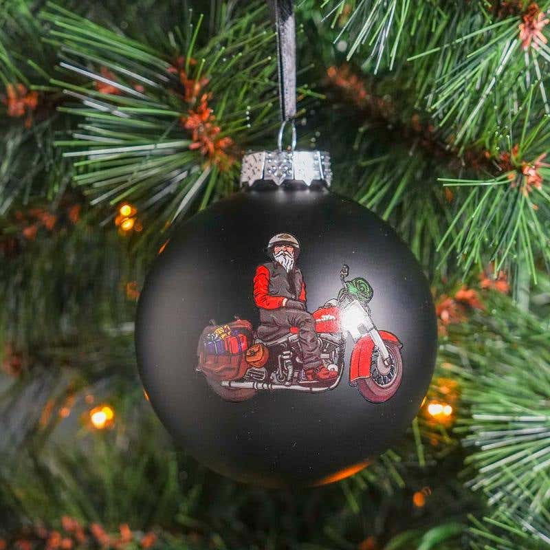 HARLEY-DAVIDSON H-D 2024 BIKER SANTA BALL ORNAMENT