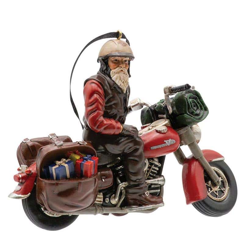 HARLEY-DAVIDSON H-D BIKER SANTA ORNAMENT