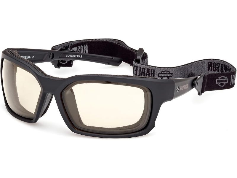 HARLEY-DAVIDSON CLASSIC EAGLE UNISEX YELLOW LIGHT ADJUSTING SUNGLASSES