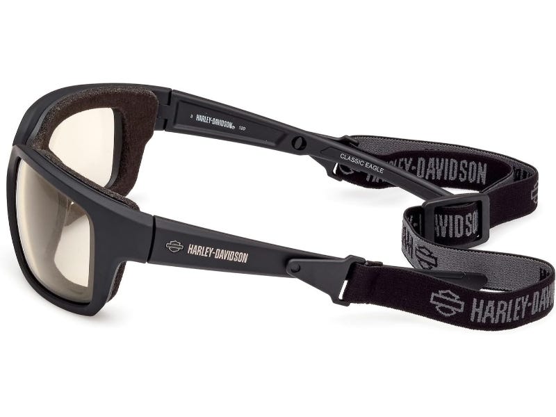 HARLEY-DAVIDSON CLASSIC EAGLE UNISEX YELLOW LIGHT ADJUSTING SUNGLASSES