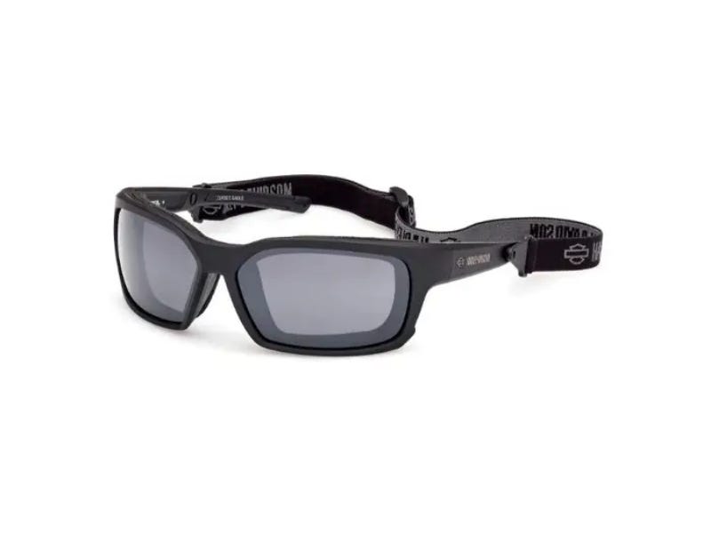 HARLEY-DAVIDSON CLASSIC EAGLE UNISEX GREY COLOUR ENHANCING SILVER MIRROR SUNGLASSES