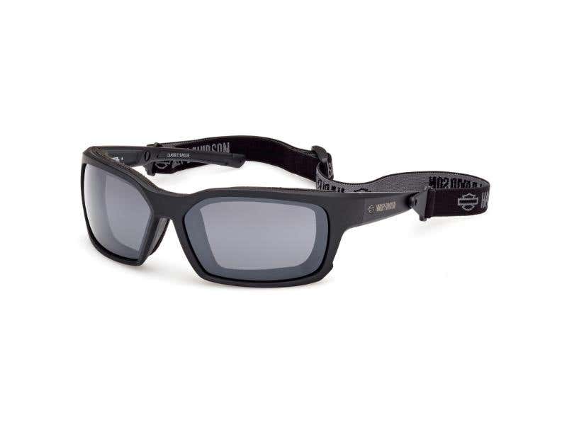 HARLEY-DAVIDSON CLASSIC EAGLE UNISEX GREY COLOUR ENHANCING SILVER MIRROR SUNGLASSES