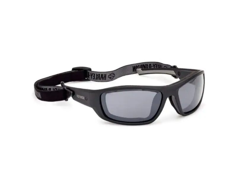HARLEY-DAVIDSON BLAZE ACE UNISEX GREY COLOUR ENHANCING SILVER MIRROR SUNGLASSES