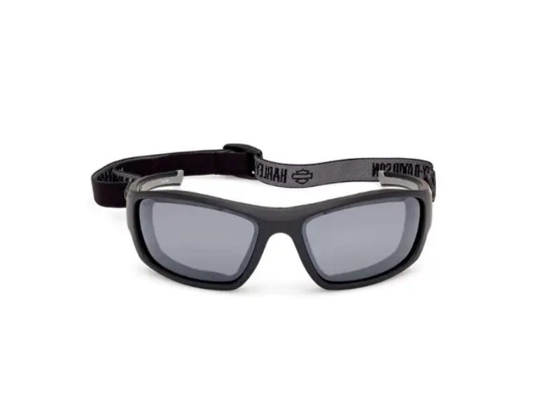 HARLEY-DAVIDSON BLAZE ACE UNISEX GREY COLOUR ENHANCING SILVER MIRROR SUNGLASSES